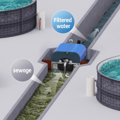 RAS စက်များအတွက် အရည်အသွေးမြင့် 316 Stainless Steel Drum Filter မြင့်မားသော ဖိအား Self Cleaning Water Filter,YUTANK