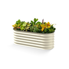 鋼製耐用金屬花箱防水高架種植床香草花卉蔬菜種植裝飾,尤坦克