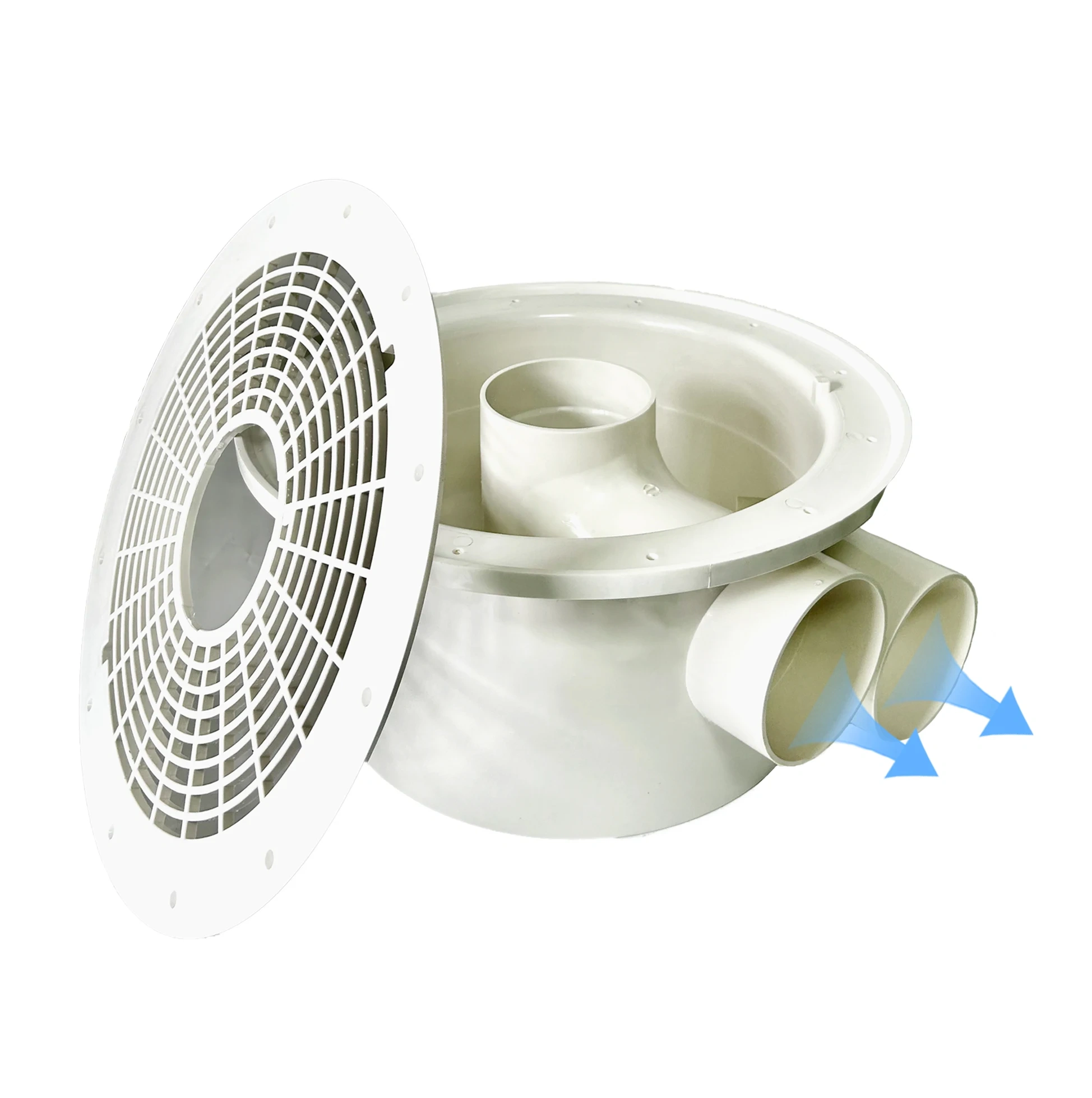 4 Inch Double Bottom Drain Outlet Recirculating Aquaculture System Accessories Drainage System Physical Filtration,YUTANK,4 Inch Double Bottom Drain Outlet Recirculating Aquaculture System Accessories Drainage System Physical Filtration