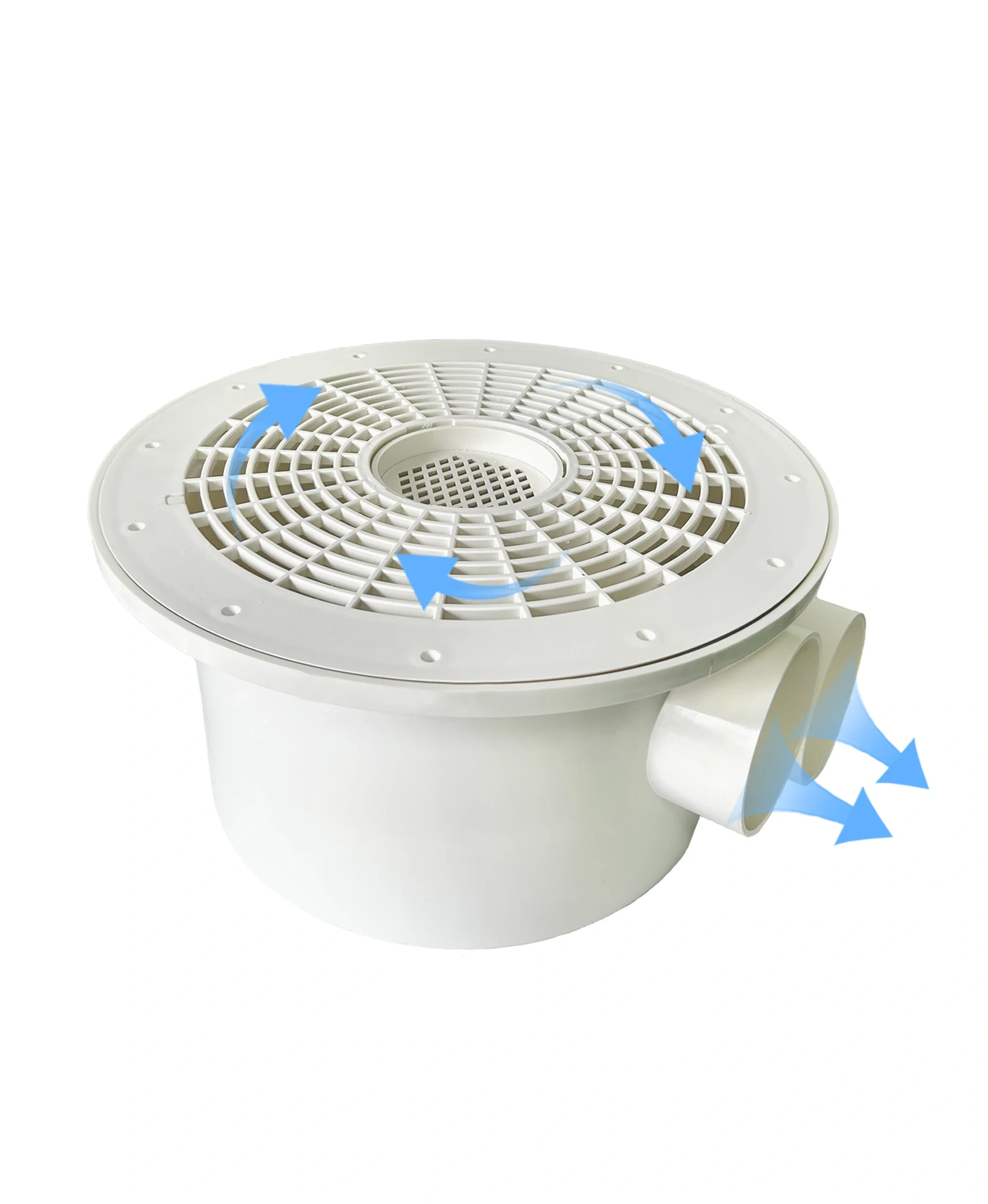 4 Inch Double Bottom Drain Outlet Recirculating Aquaculture System Accessories Drainage System Physical Filtration,YUTANK,4 Inch Double Bottom Drain Outlet Recirculating Aquaculture System Accessories Drainage System Physical Filtration