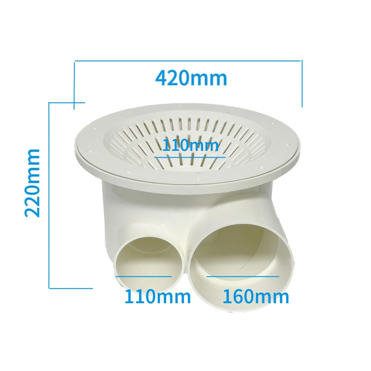 Perfetto scarico interno doppio per WC, scarico inferiore per serbatoio dell'acqua per laghetto Koi, acquacoltura e allevamento ittico.,YUTANK,Perfetto doppio scarico per interni, scarico inferiore per serbatoio dell'acqua del WC, ideale per laghetti di koi, acquacoltura e allevamento di pesci.