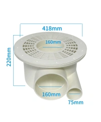 Good Selling Double Drainage Pvc Tilapia Bottom Drainer Fish Pond Toilet Koi Pond Shrimp Farming Equipment,YUTANK,Good Selling Double Drainage Pvc Tilapia Bottom Drainer Fish Pond Toilet Koi Pond Shrimp Farming Equipment