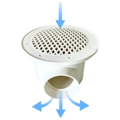 Factory Supply Bettas Tilapia Fish Incubator Water Bottom Drain Toilet Fish Farming Accessories,尤坦克