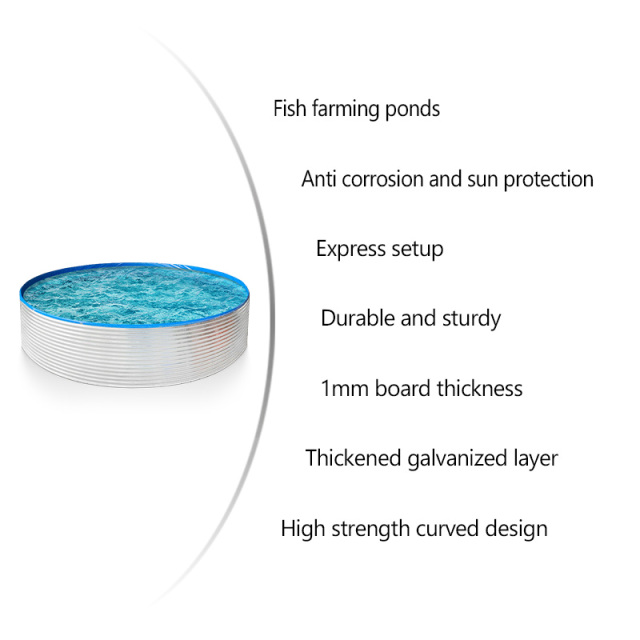Outdoor Large Plastic Canvas Tilapia Tank Pvc Tarpaulin Galvanized Steel Fish Tanks,YUTANK