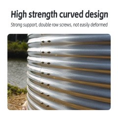 Outdoor Large Plastic Canvas Tilapia Tank Pvc Tarpaulin Galvanized Steel Fish Tanks,YUTANK