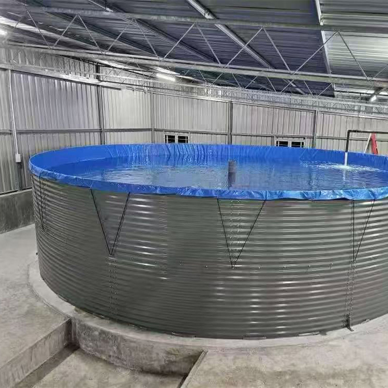 Easily Assemble Large Capacity Pvc Tarpaulin Plastic Tanks for Fish Farming RAS System Tilapia Catfish Pond,유탱크,간편하게 조립할 수 있는 대용량 PVC 타포린 플라스틱 탱크로 RAS 시스템(틸라피아, 메기 양식장)에 적합합니다.