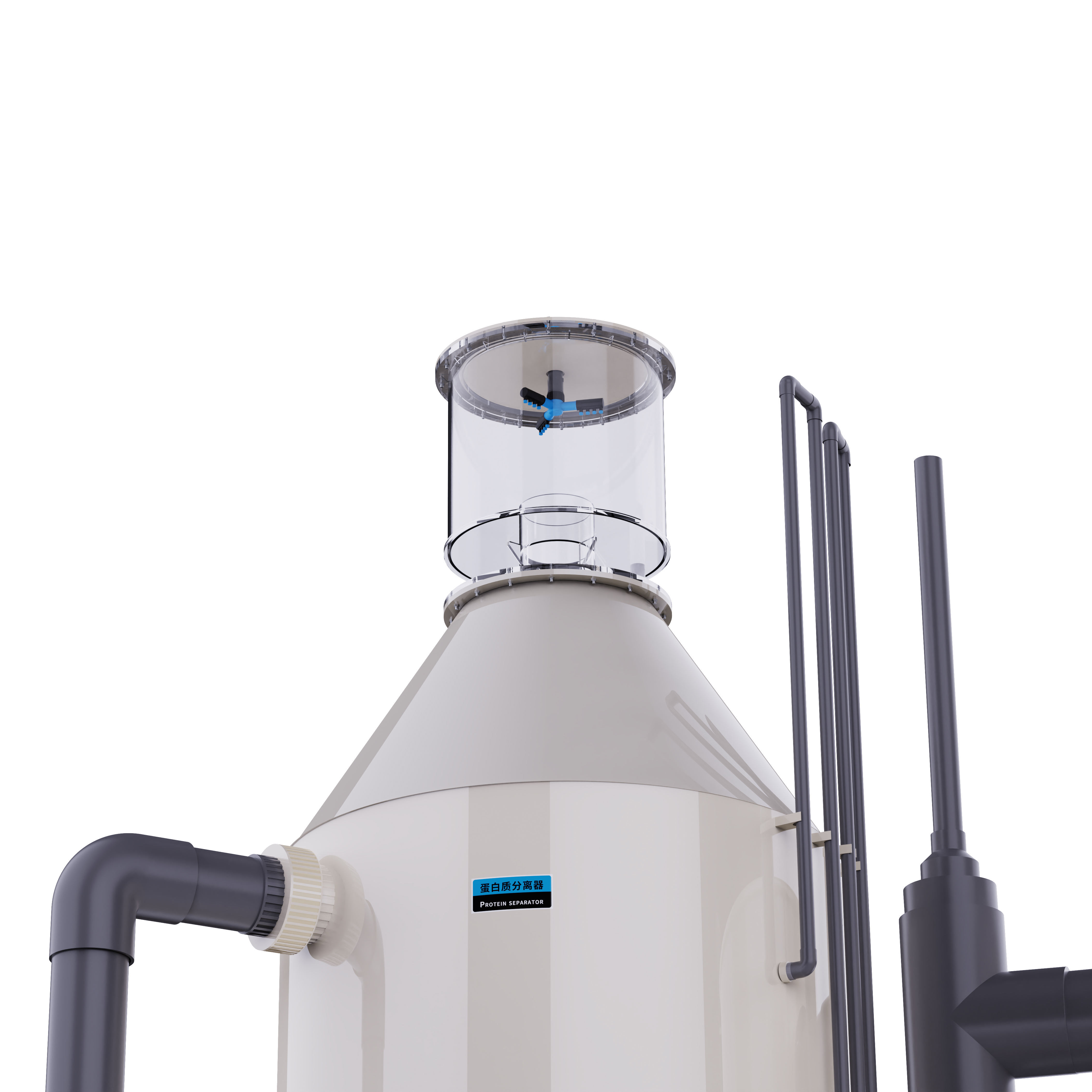 Ras System Protein Skimmer PP Material for Aquaculture Fish Farm Seawater Water Treatment Seawater Water Treatment Protein,유탱크,Ras 시스템 단백질 스키머 PP 소재 양식장 해수 처리 해수 단백질 처리