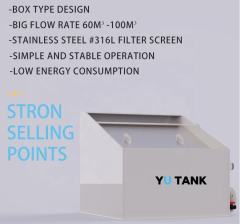 Wholesale YUTANK SF-PP-60 316 Stainless Steel Curved Pond Filter Sieve Wedge Wire Screen Mesh 60m Aquaculture Equipment,YUTANK