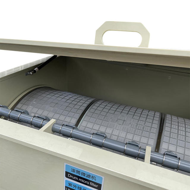 YUTANK ED-PP-80 High-efficiency Rotary Stainless Steel 316 Aquaculture Drum Filter 300m Capacity 0.75kw 300m/h Flow Rate,YUTANK