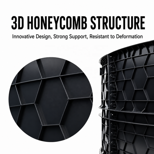Honeycomb PP Fish Pond for Aquaculture | Modular Plastic Fish Tank System for Fish & Shrimp Farming,YUTANK,Honeycomb PP RAS Tank | YUTANKRAS