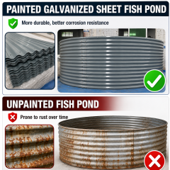 Painted Galvanized Steel Fish Pond | Modular RAS Aquaculture Tank for Fish & Shrimp Farming | Industrial Fish Farming System,YUTANK,Painted Galvanized Steel Fish Pond | RAS Fish Farming Tank Manufacturer