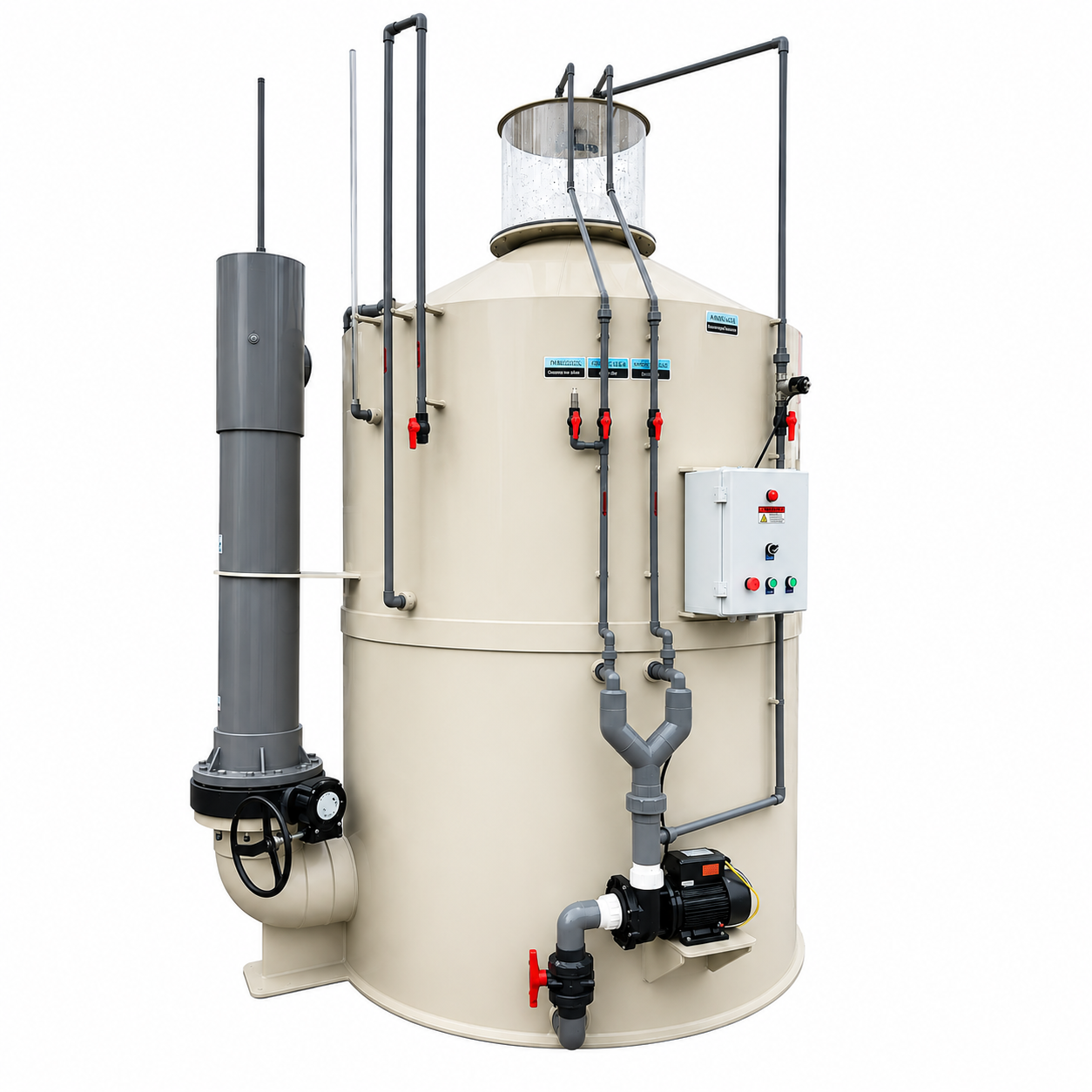 RAS Protein Skimmer | Industrial Foam Fractionator for Aquaculture Water Treatment & Organic Waste Removal System,YUTANK,Aquaculture Protein Skimmer System | Foam Fractionator for RAS Water Treatment | Industrial Organic Waste Removal Equipment | YUTANK