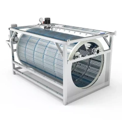 RAS用ステンレス製ドラム型マイクロフィルター | YUTANK,ユタンク,RAS用ステンレス製ドラム型マイクロフィルター | YUTANK