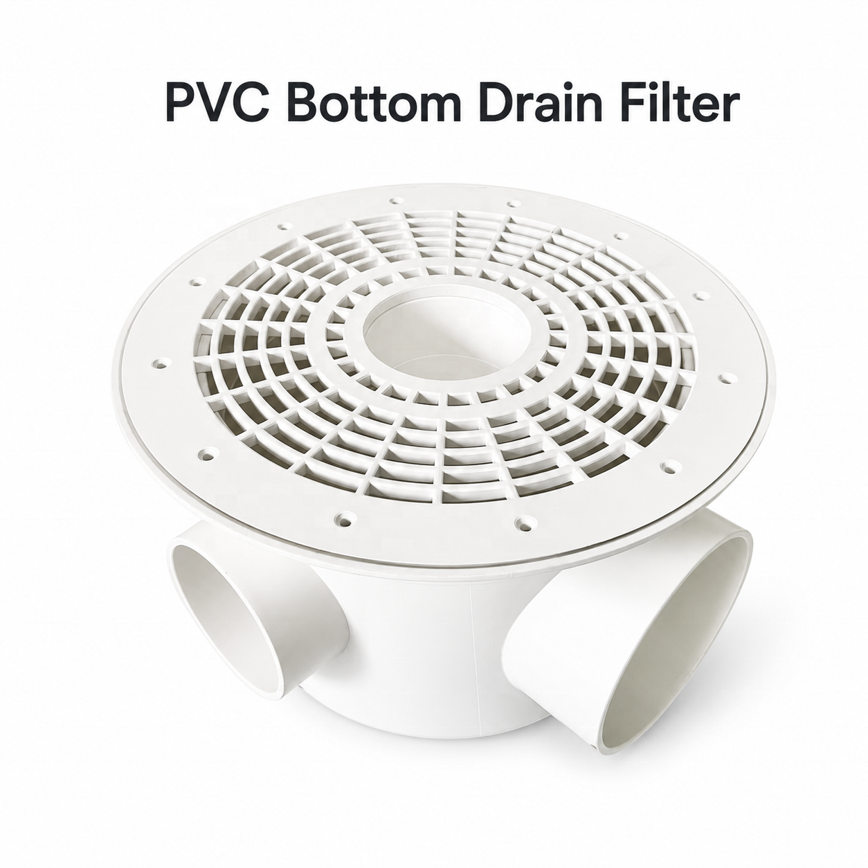 Heavy Duty PVC Fish Tank Bottom Drain | YUTANK RAS Double Outlet Koi Pond Waste Removal Siphon Filter System,يوتانك,PVC Fish Tank Bottom Drain System | Heavy Duty Koi Pond Waste Removal Siphon Filter for RAS Aquaculture & Fish Farming Tank Sewage Outlet | YUTANK