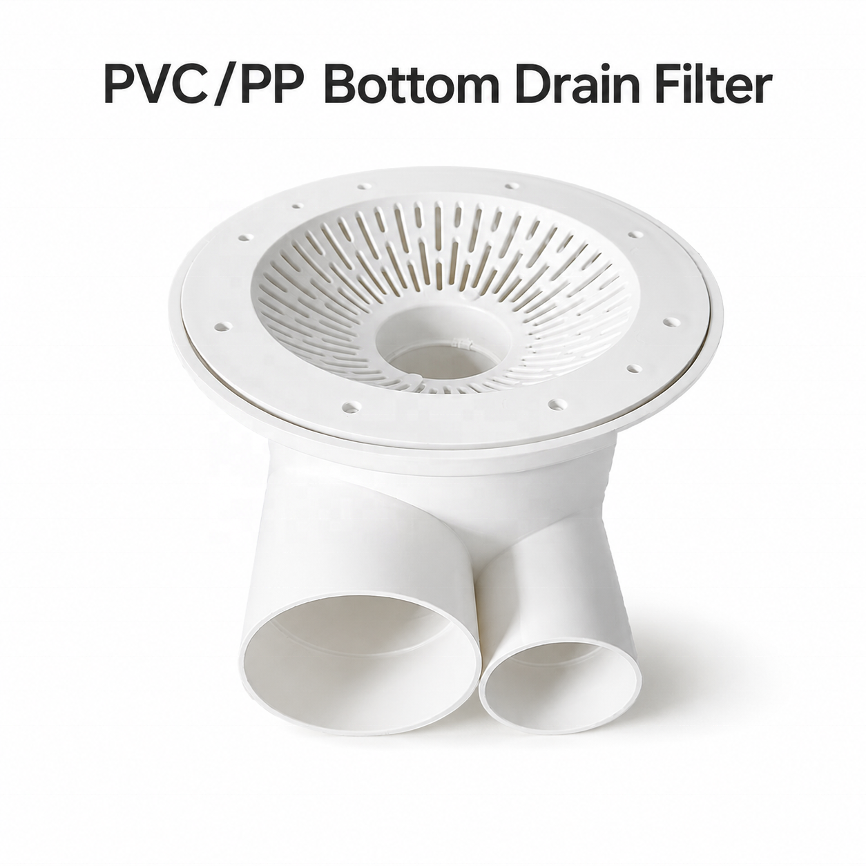 Heavy Duty PVC/PP Double Fish Pond Bottom Drain | Waste Removal Outlet for Koi Pond Water Circulation & Sewage System 285×183mm | YUTANK,YUTANK,PVC/PP Double Outlet Fish Pond Bottom Drain System | Koi Pond Waste Removal & Sewage Discharge for Aquaculture Water Circulation Equipment 285×183mm | YUTANK