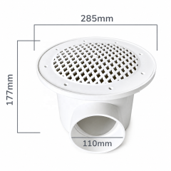 Custom PP PVC Fish Toilet Bottom Drain | Circular Tank Sewer Filter Parts for Recirculating Aquaculture System (RAS) Waste Removal,YUTANK,PP PVC Fish Tank Bottom Drain System for RAS | Circular Aquaculture Sewer Filter Parts for Waste Removal & Water Circulation System | YUTANK