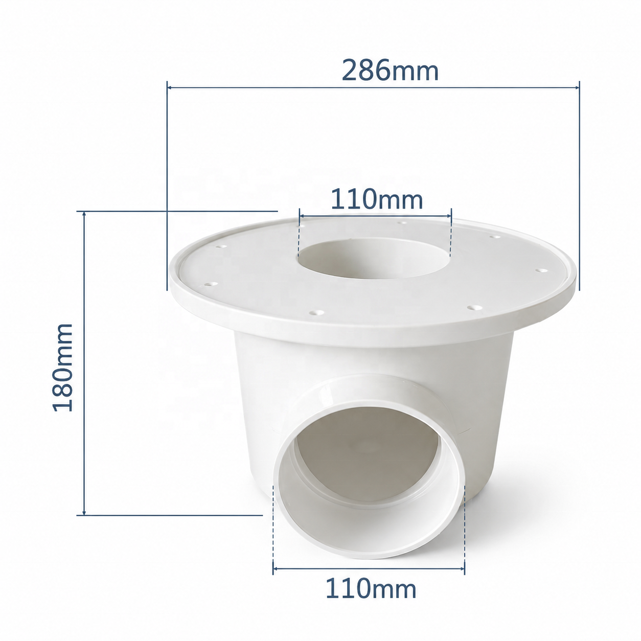 YUTANK 110mm Square PVC/PP White Fish Toilet Bottom Drain for Koi Pond Waste Removal Aquarium Sewage System Tank Equipment,YUTANK,110mm Square PVC/PP Fish Tank Bottom Drain System | Koi Pond Waste Removal Outlet for Aquaculture Sewage & RAS Water Treatment Equipment | YUTANK