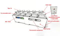 Vertical Fish Egg Incubator | Stackable Hatchery Jar System for Tilapia & Aquaculture Breeding Eggs Hatching Equipment,ยูแทงค์,Fish Egg Incubator Vertical Hatchery System | Stackable Aquaculture Breeding Jars for Tilapia & Fish Fry Hatching Equipment