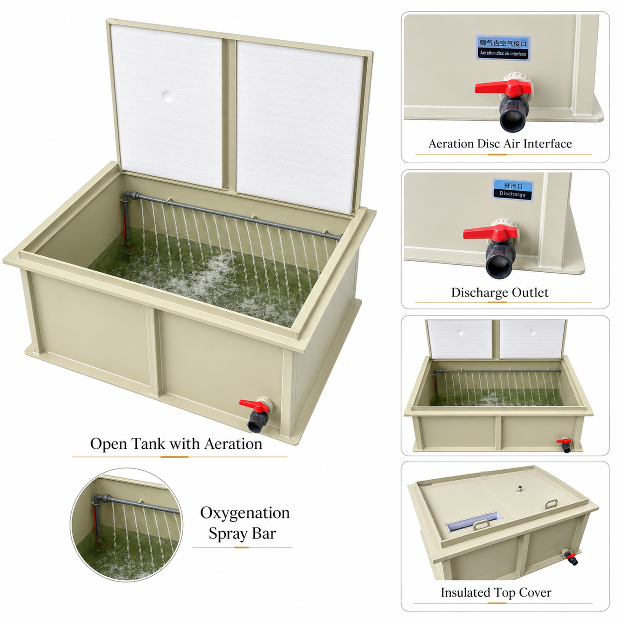 Square PP PVC Fish Tank for Aquaculture | YUTANK,YUTANK,Square PP PVC Fish Tank for Aquaculture | YUTANK