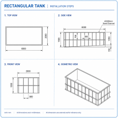 Square PP PVC Fish Tank for Aquaculture | YUTANK,YUTANK,Square PP PVC Fish Tank for Aquaculture | YUTANK