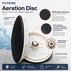 Micro Nano Bubble Disc Aerator | Fine Bubble Air Diffuser for Fish & Shrimp Pond Oxygenation Water Treatment Equipment | YUTANK,YUTANK,Micro Nano Bubble Disc Aerator for Aquaculture | Fine Bubble Air Diffuser Oxygenation System for Fish & Shrimp Pond Water Treatment Equipment | YUTANK