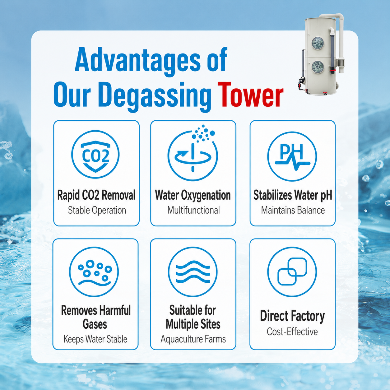 CO2 Degassing Tower for RAS | YUTANK,YUTANK,CO2 Degassing Tower for RAS | YUTANK