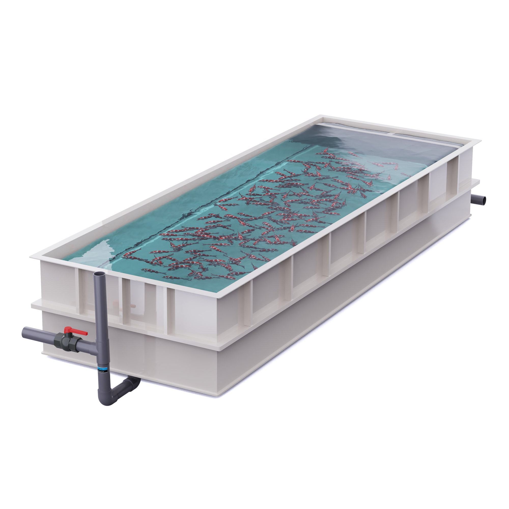 Acquario quadrato per avannotti per sistema RAS | YUTANK,YUTANK,Acquario quadrato per avannotti per sistema RAS | YUTANK