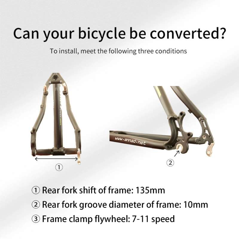 Keyde P100 Wireless Rear Rim Ebike Conversion Kit