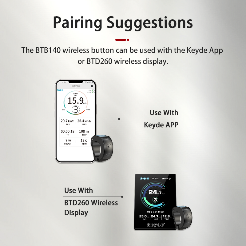 BTB140 Wireless Button Ebike Button