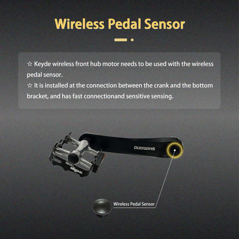 S110 Wireless Front Rim Ebike Conversion Kit, 36V 250W Silent Electric Bike Conversion Kit