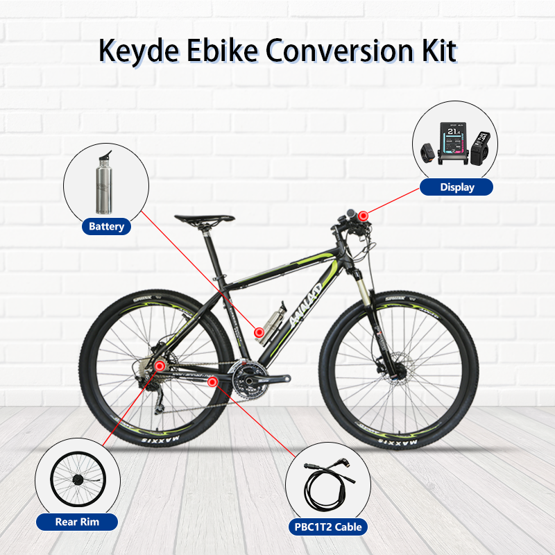 P100 Smart Rear Rim Ebike Conversion Kit, 36V 250W High Power Electric Bike Conversion Kit