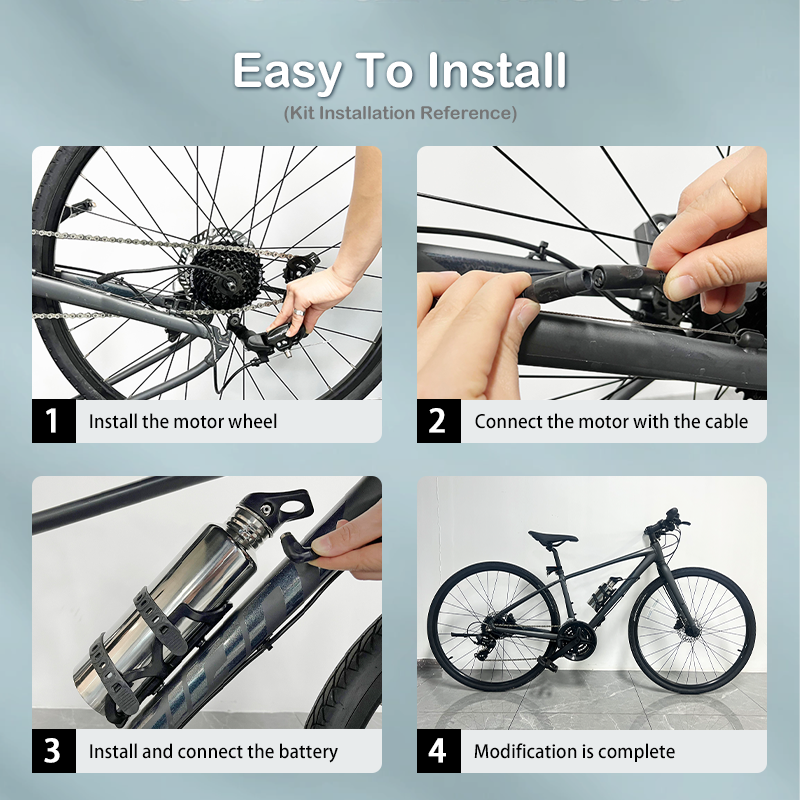 P100 Wireless Rear Hub Motor, 36V 250W Electric Motor For Bike, 1.8Kg High Power Ebike Motor