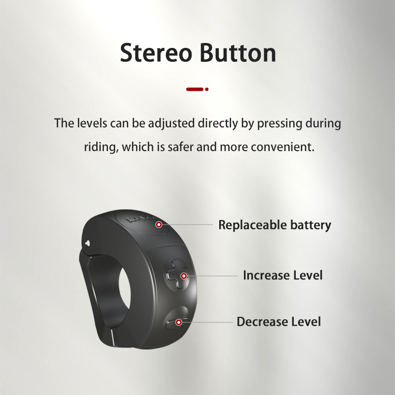 BTB140 Wireless Button Ebike Button, Replaceable Battery