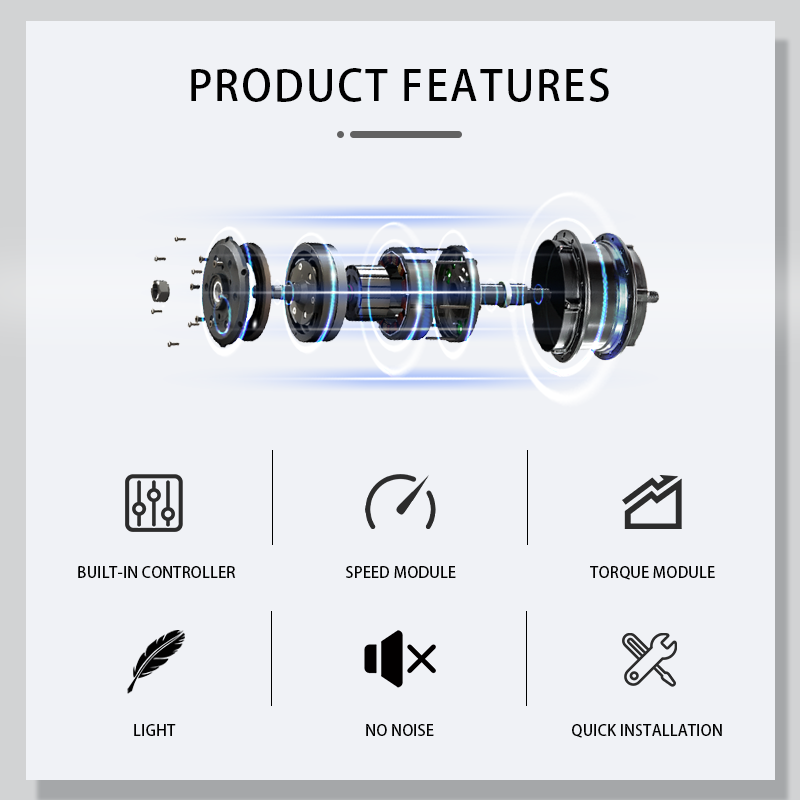 P110 Upgraded Smart Rear Hub Motor, 36V 250W Electric Motor For Bike, 2.4Kg High Power Ebike Motor