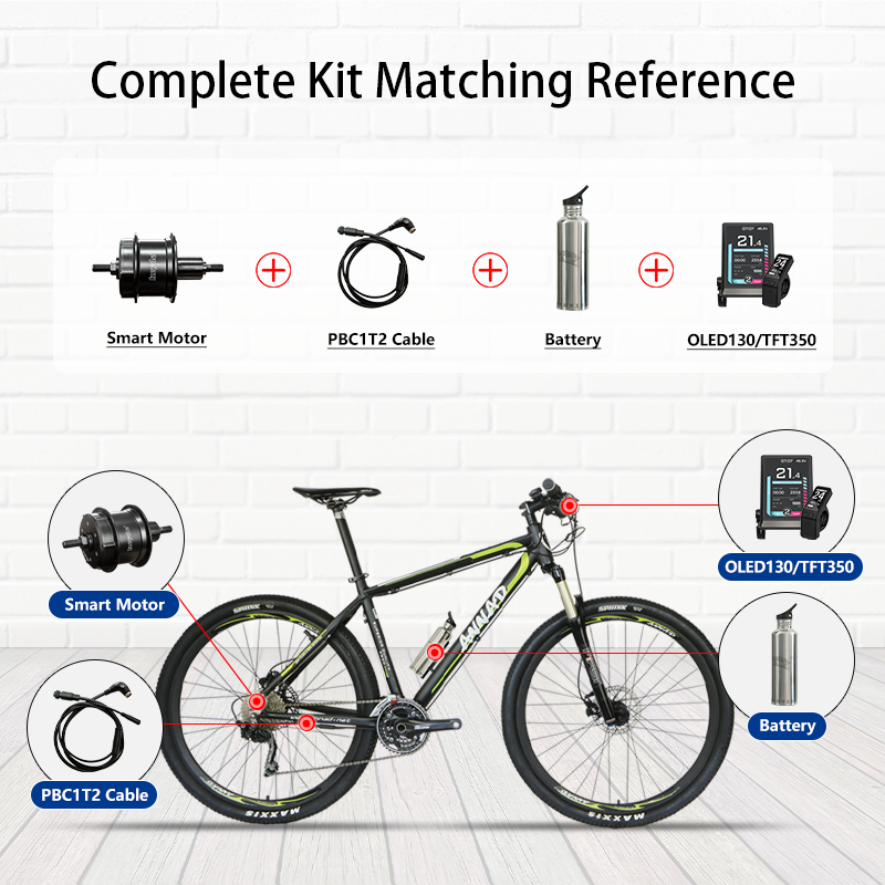 P110 Upgraded Smart Rear Hub Motor, 36V 250W Electric Motor For Bike, 2.4Kg High Power Ebike Motor