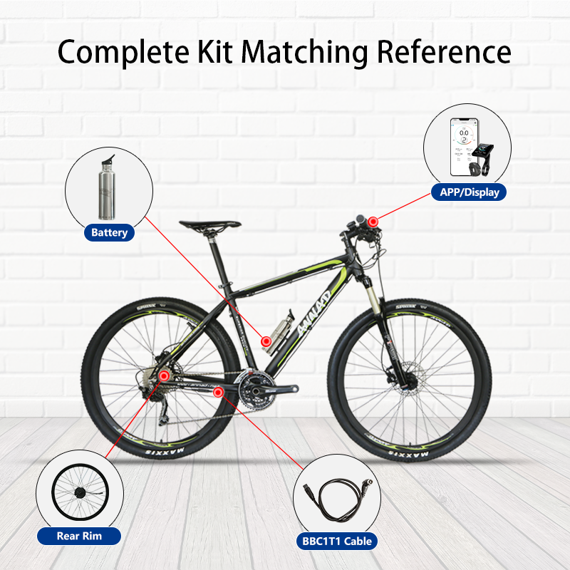 P110 Wireless Rear Hub Motor Rim, 2.4Kg High Power Ebike Motor, 36V 250W Electric Bike Motor