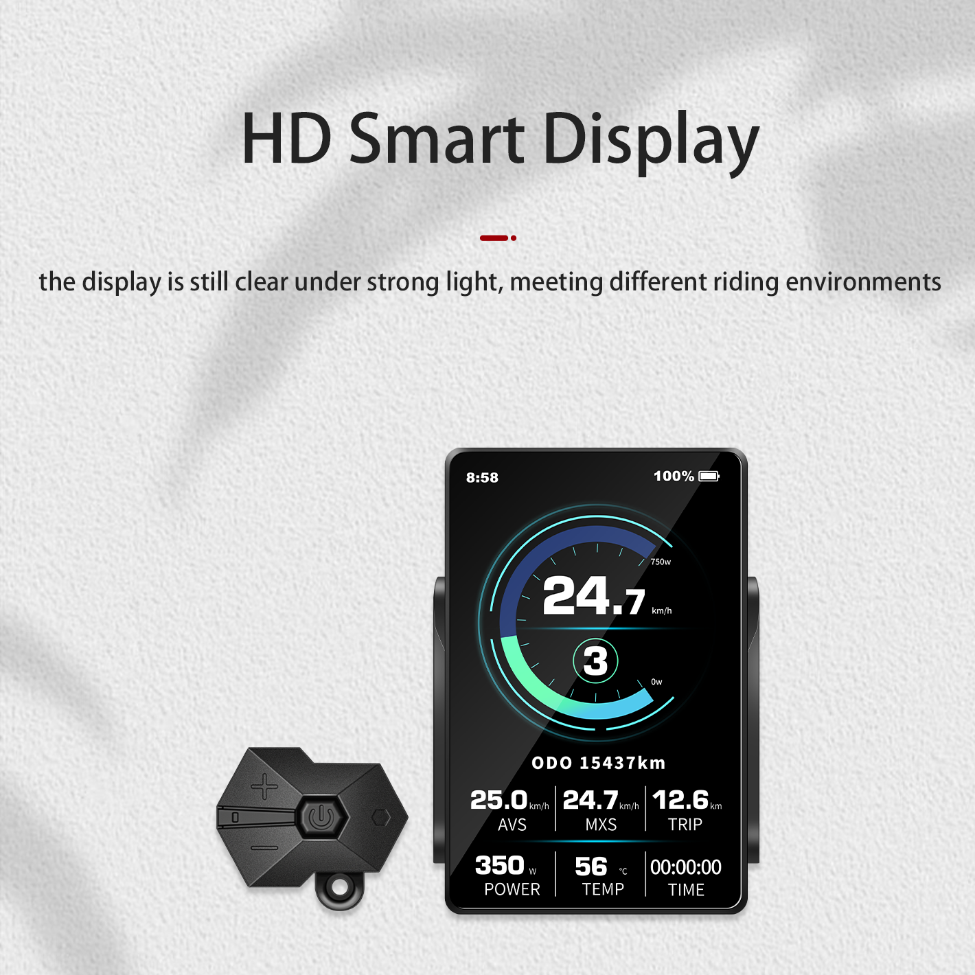TFT360 Smart Ebike Display