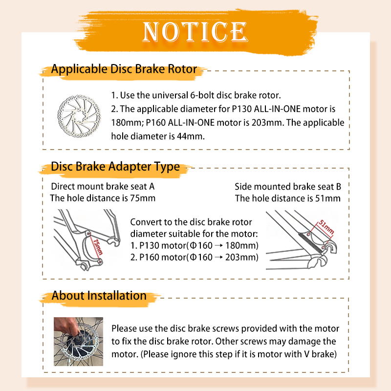 P130 ALL-IN-ONE Front Rim Ebike Conversion Kit, 30V Electric Bike Conversion Kit Built-in 7Ah Battery
