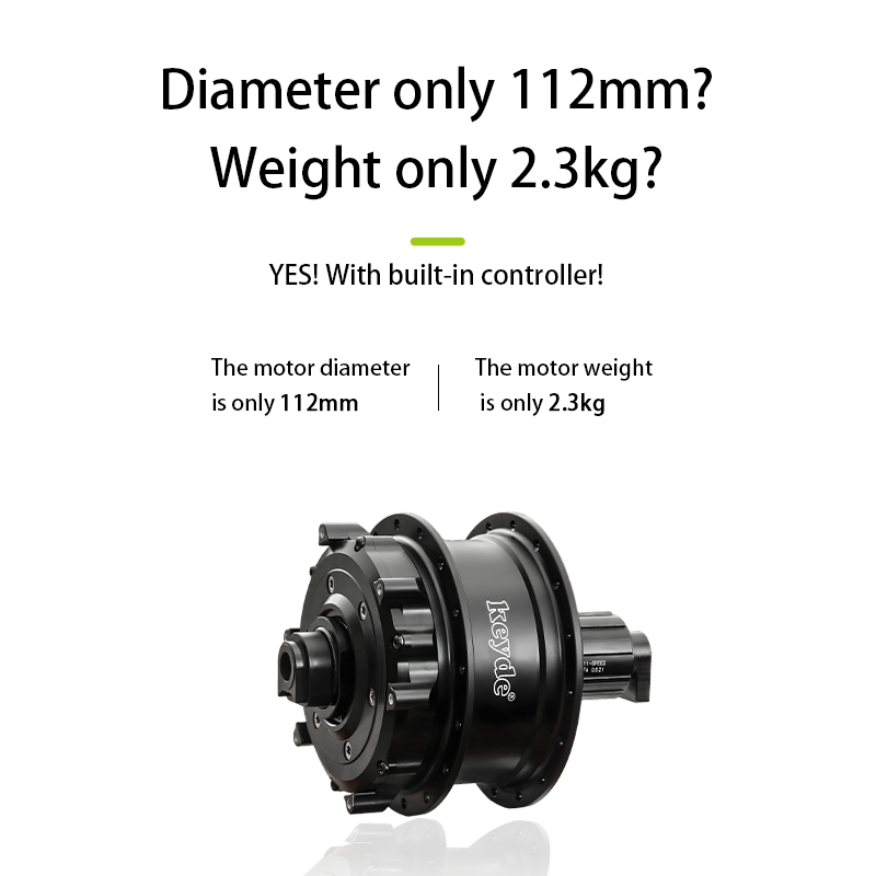 148mm Thru-axle Rear Hub Motor Rim, 36V 250W Electric Motor For Bike, Ebike Motor Built-in Controller