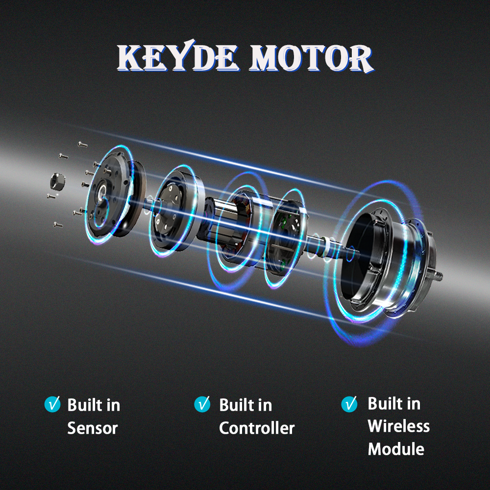 142mm Thru-axle Rear Hub Motor Rim, 36V 250W Electric Motor For Bike, Ebike Motor Built-in Controller