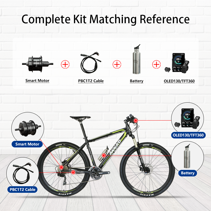 S110 Smart Rear Hub Motor, 36V 250W Electric Motor For Bike, 2.3Kg Silent Ebike Motor