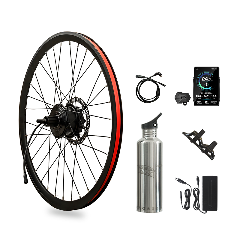 P110 Smart Rear Rim Ebike Conversion Kit, 36V 250W High Power Electric Bike Conversion Kit