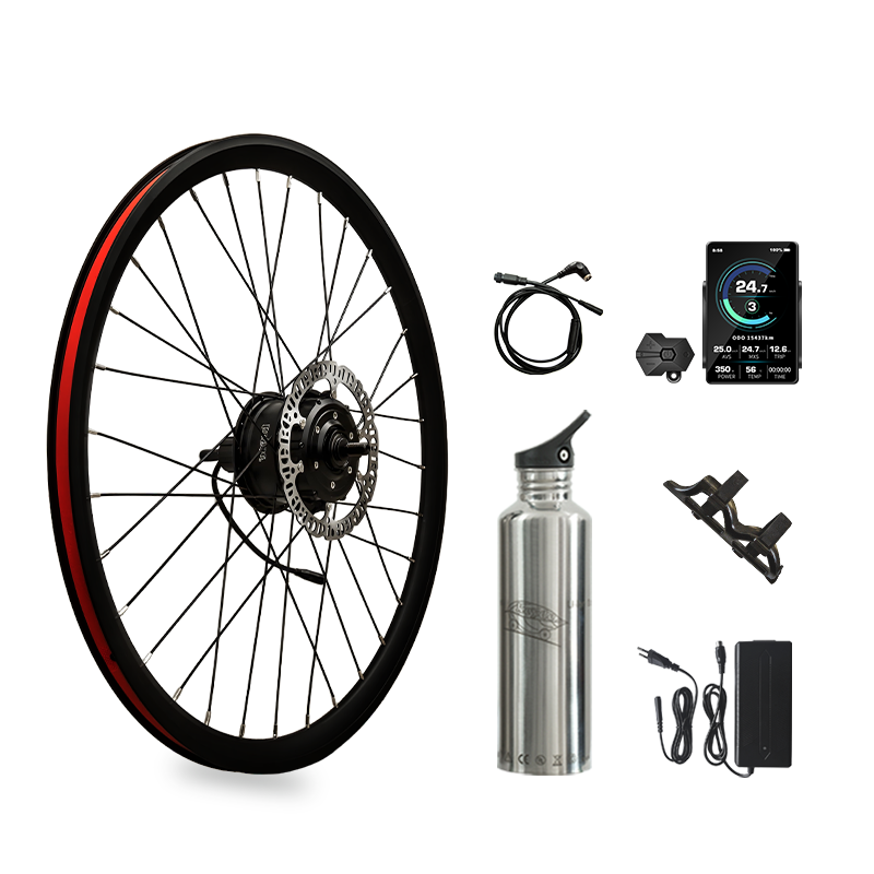 S110 Smart Rear Rim Ebike Conversion Kit, 36V 250W Silent Electric Bike Conversion Kit