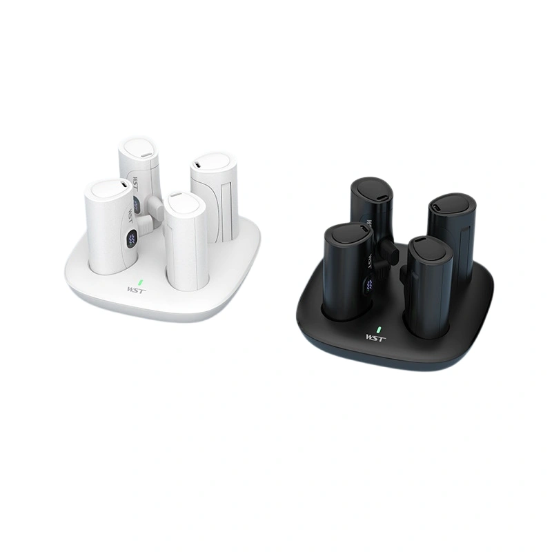 Capsule Charging Power Bank with Charge Stand Phone Holder 5000 mAh x4