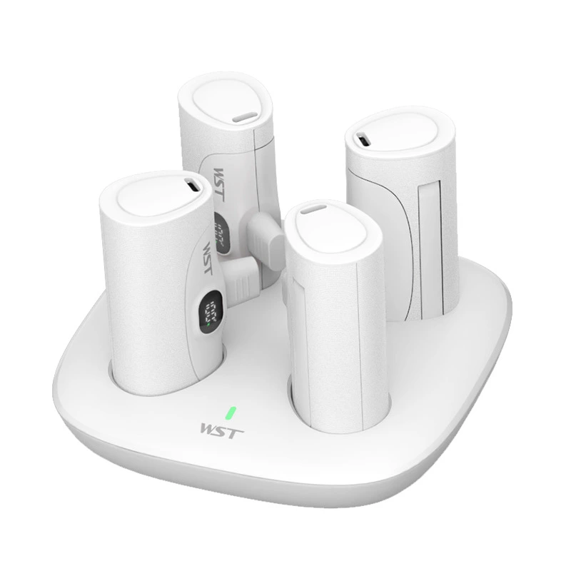 Capsule Charging Power Bank with Charge Stand Phone Holder 5000 mAh x4