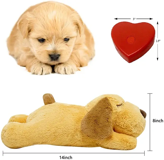Plush Mommy Dog With A Heartbeat, Anxiety Relief Dog Toys
