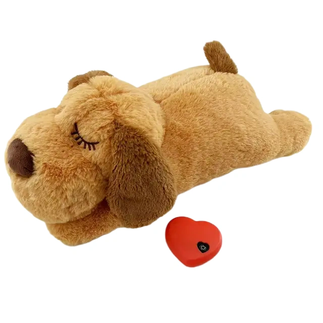 Plush Mommy Dog With A Heartbeat, Anxiety Relief Dog Toys