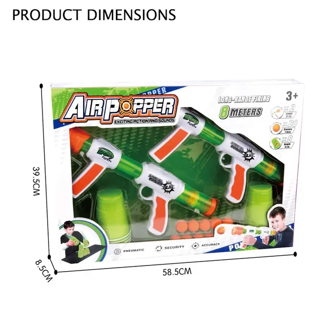 Aerodynamic toy guns rocket launchers Double edition child gift