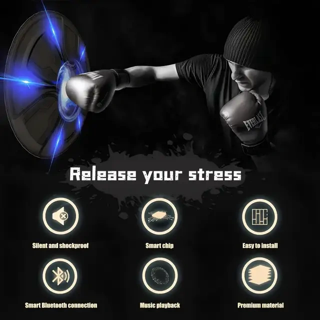 Boxing Music Machine Wall Mounted with Boxing Gloves