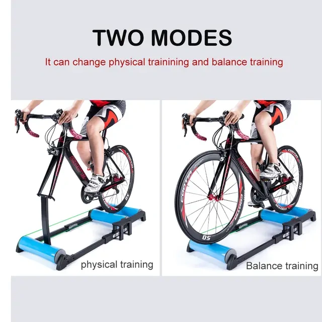 Bike Trainer Rollers—Two Modes— New Veteran All Can Use